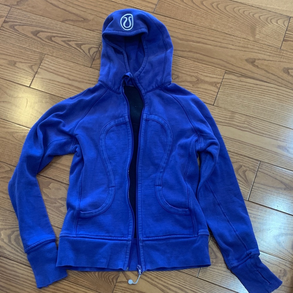 lululemon athletica Women's purple/ Royal Blue Hooded Zip hoodie size 4